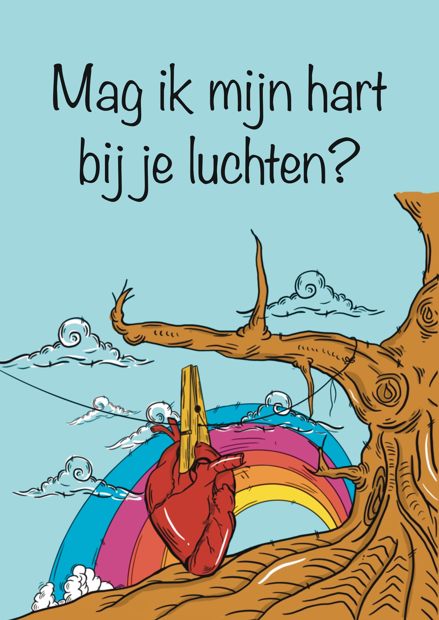 Kaart Mag ik mijn hart bij je luchten